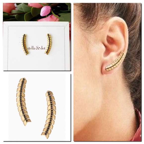 EUC Stella & Dot Gilded Path Ear Climber - Picture 2 of 2